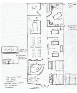 Blog 2.2- space plan sketch