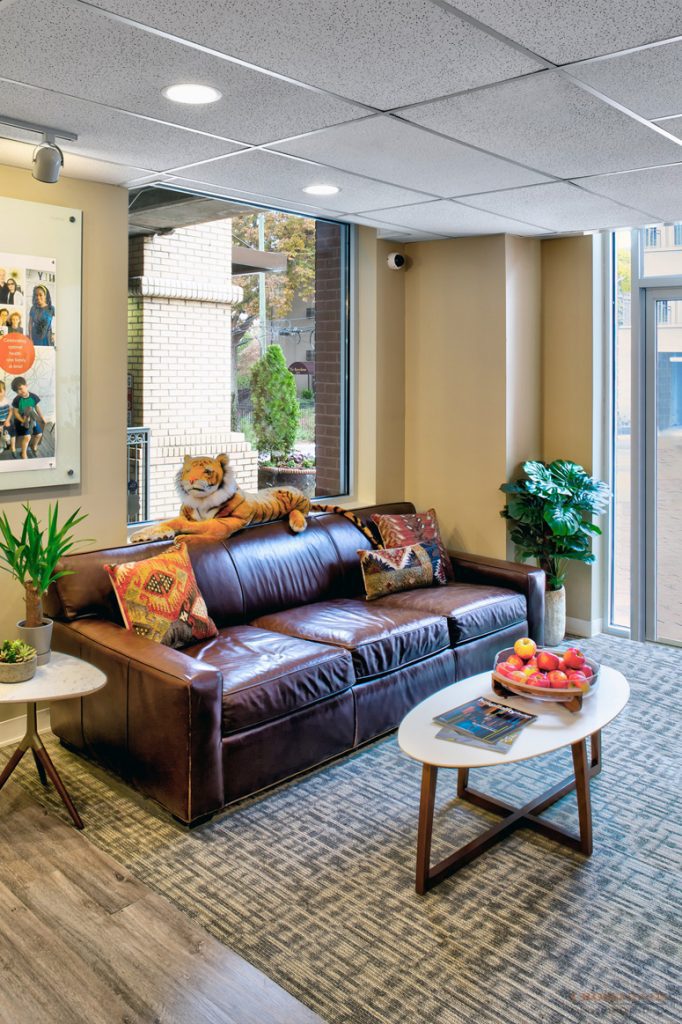 Lobby Couch: Balance Atlanta Medical Clinic Design